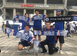 Chelsea Indonesia Supporters Club all the way from Indonesia to Japan to follow Chelsea